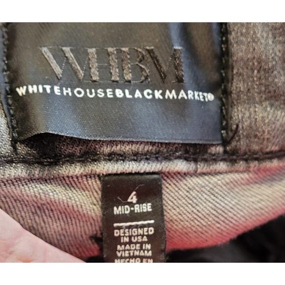 White House Black Market Womens Mid-Rise Boot Jeans in Faded Grey Sz 4 28Wx31.5 - Picture 6 of 7